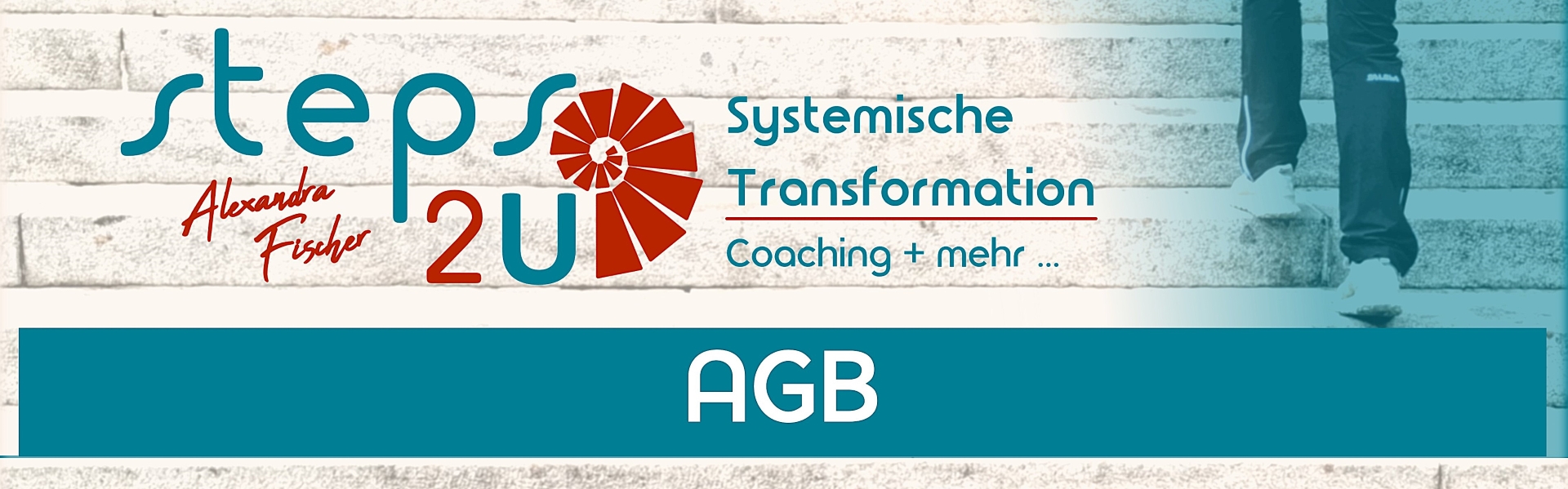 Titelbild enthält das Logo von steps2U und die Überschrift "AGB"