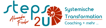 Schriftzug steps2U und Systemische Transformation